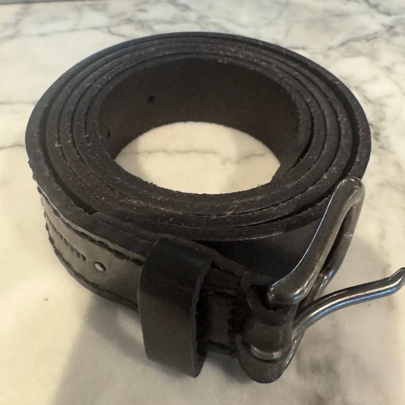 All Saints Other - AllSaints | Black Leather Belt | Size 40 | Silver Buckle | $49 | NWT
